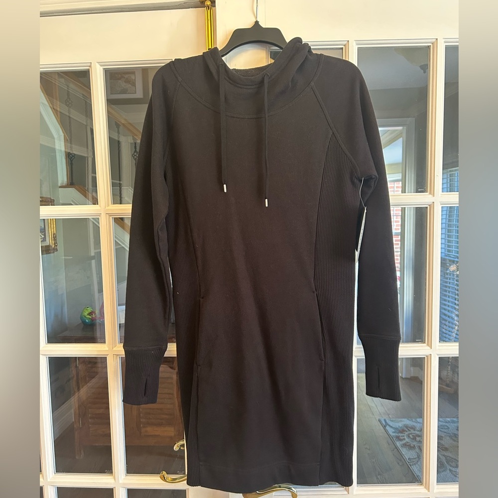 Athleta Black Long Sleeve Dress